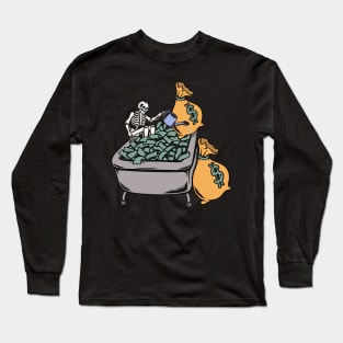 Money and skull Long Sleeve T-Shirt